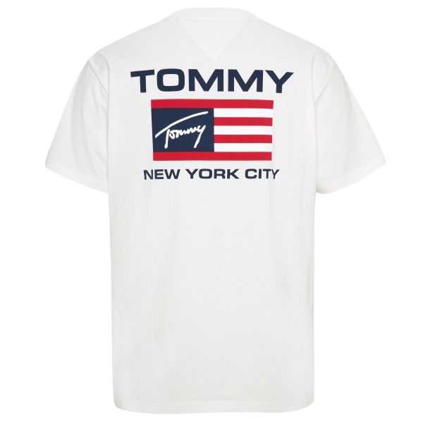 Tommy Jeans Athletic Flag T-shirt Wit