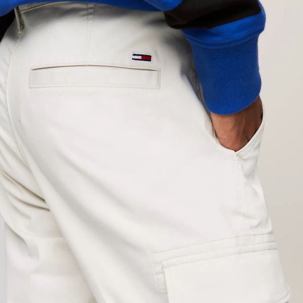 Tommy Jeans Austin Cargo Broek Off White
