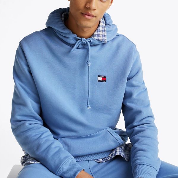 Tommy Jeans Badge Hoodie Blauw
