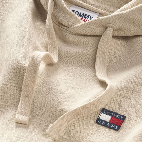 Tommy Jeans Badge Hoodie Beige