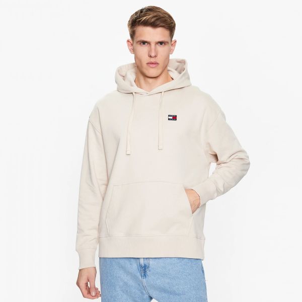 Tommy Jeans Badge Hoodie Beige