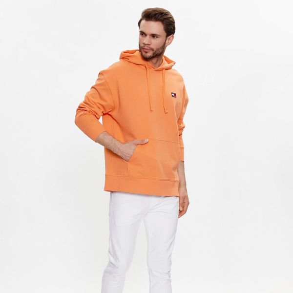 Tommy Jeans Badge Hoodie Oranje