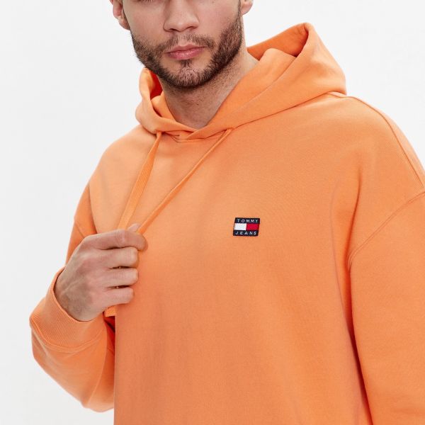 Tommy Jeans Badge Hoodie Oranje