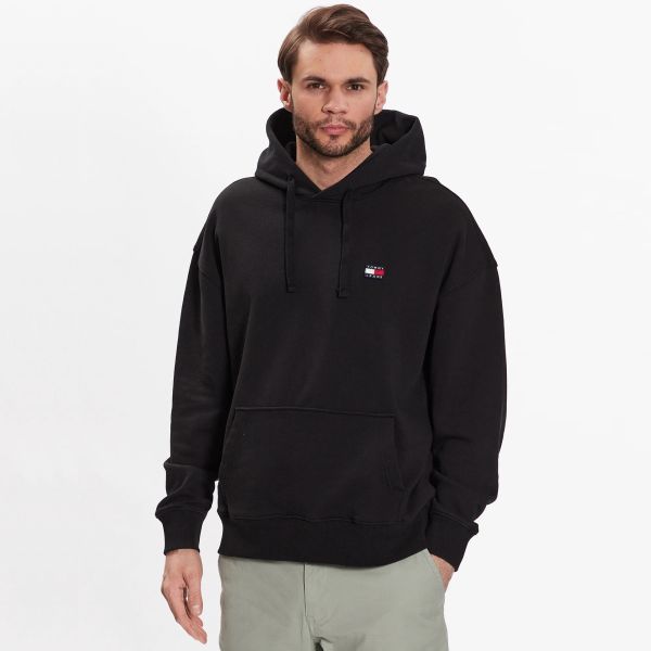 Tommy Jeans Badge Hoodie Zwart