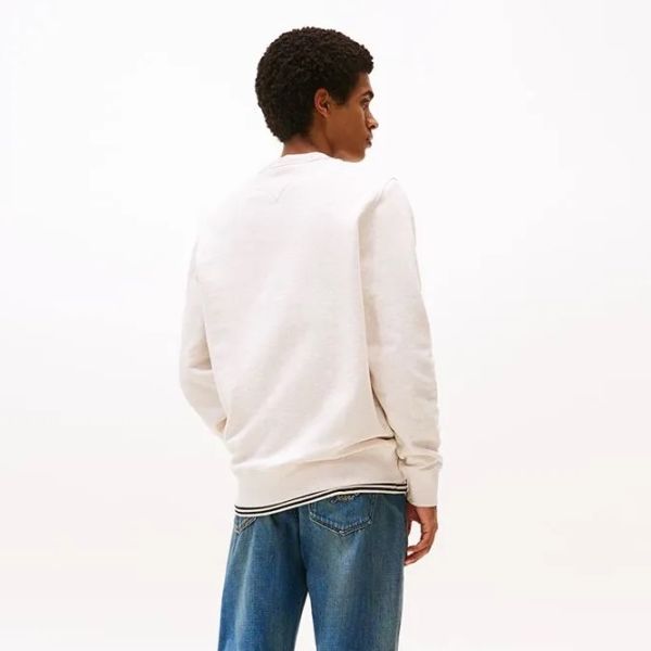 Tommy Jeans Badge Sweater Off White