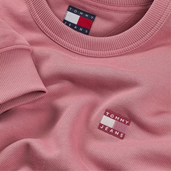 Tommy Jeans Badge Sweater Roze