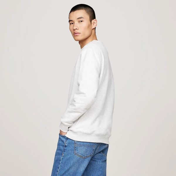Tommy Jeans Badge Sweater Licht Grijs