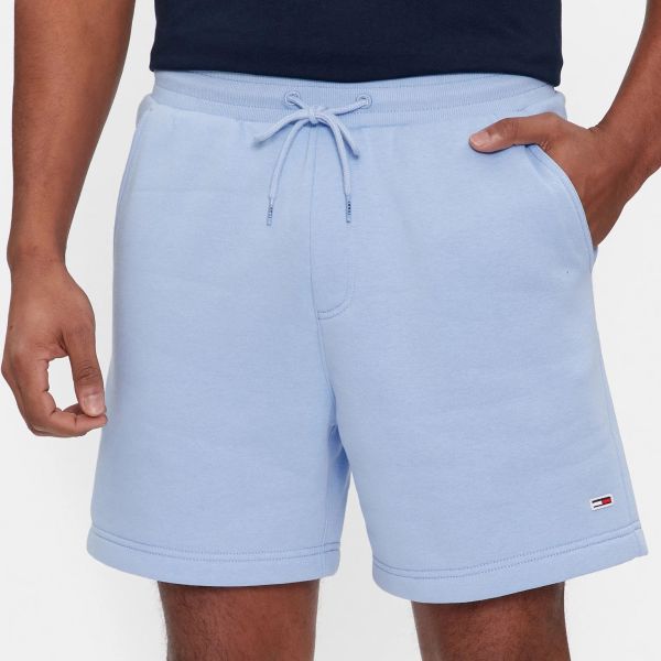 Tommy Jeans Beach Fleece Korte Broek Licht Blauw