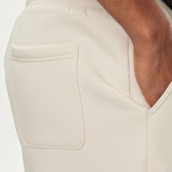 Tommy Jeans Beach Fleece Korte Broek Off White