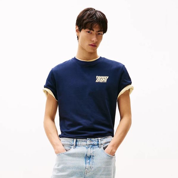 Tommy Jeans Bubble Back T-shirt Navy