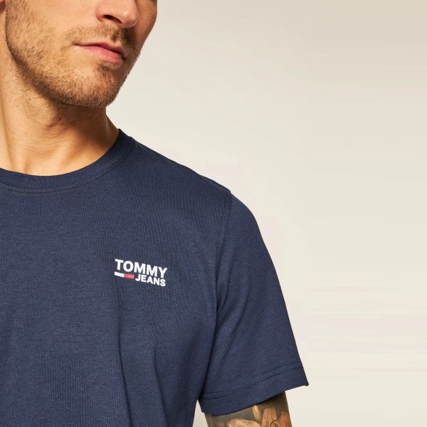 Tommy Jeans Chest Logo T-shirt Navy