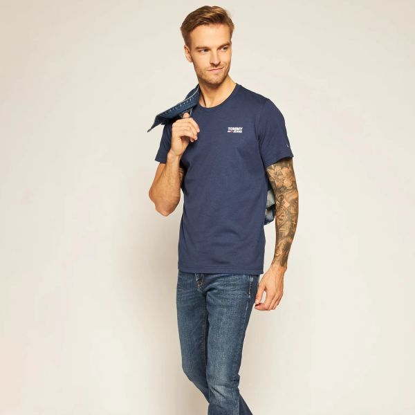 Tommy Jeans Chest Logo T-shirt Navy