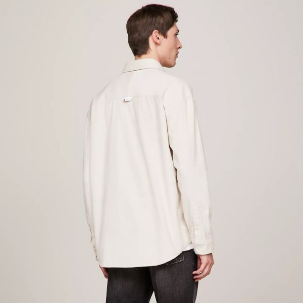 Tommy Jeans Chunky Corduroy Overshirt Off White