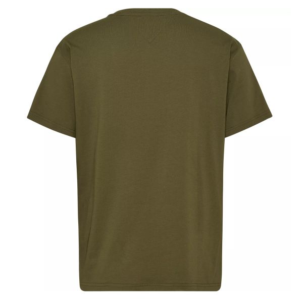 Tommy Jeans Classic Gold Linear T-shirt Donker Groen