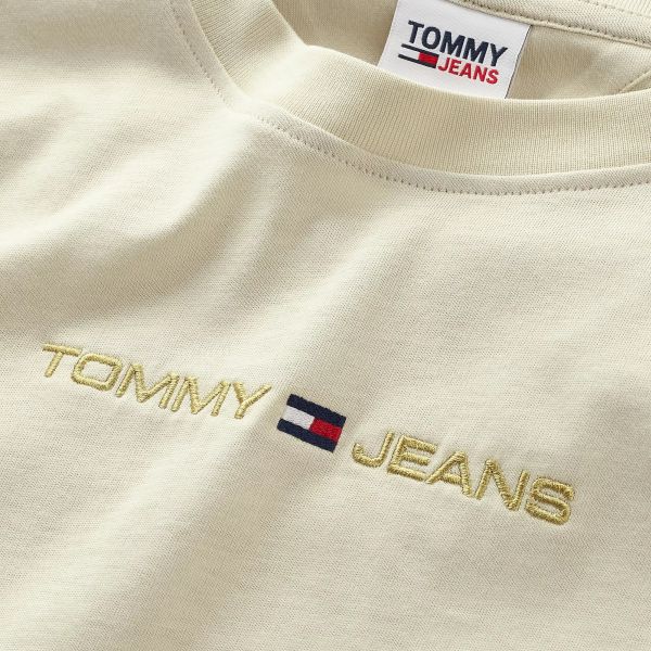 Tommy Jeans Classic Gold Linear T-shirt Off White
