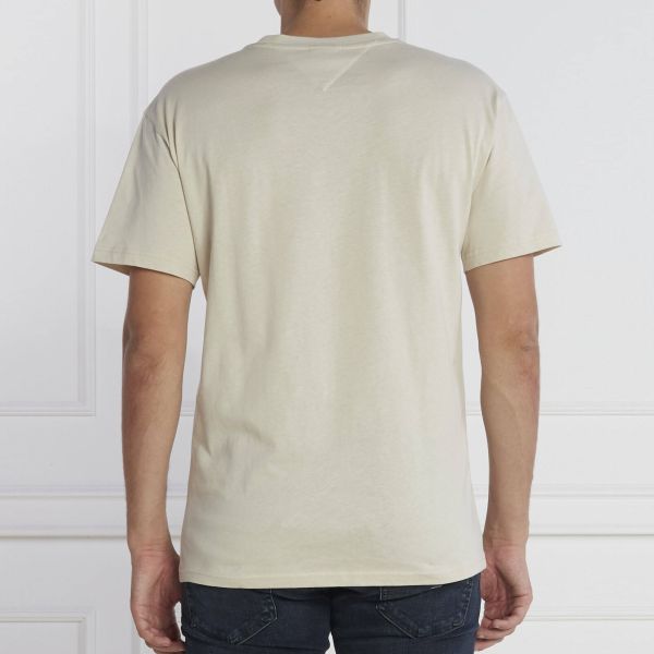 Tommy Jeans Classic Gold Linear T-shirt Off White