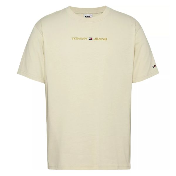 Tommy Jeans Classic Gold Linear T-shirt Off White