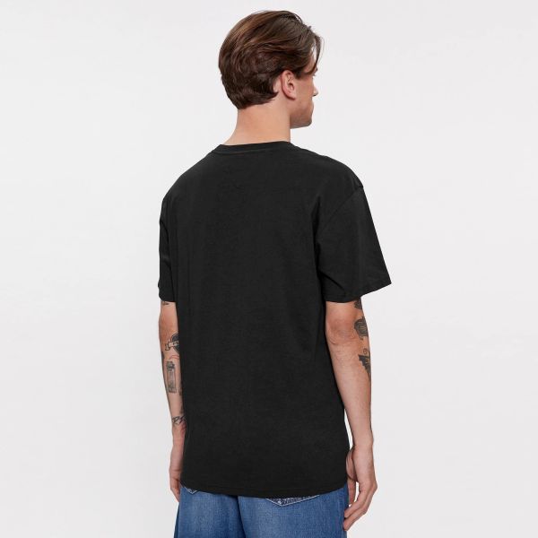 Tommy Jeans Classic Gold Linear T-shirt Zwart