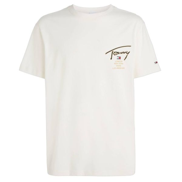 Tommy Jeans Classic Gold Signature T-shirt Off White
