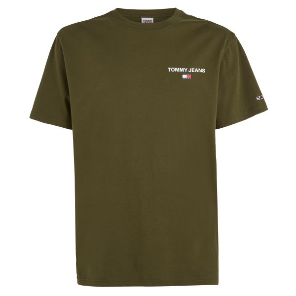 Tommy Jeans Classic Linear Back T-shirt Donker Groen