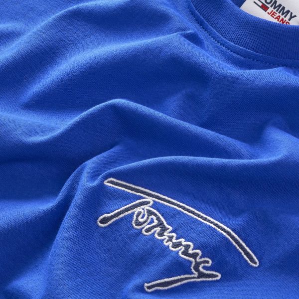 Tommy Jeans Classic Signature T-shirt Blauw