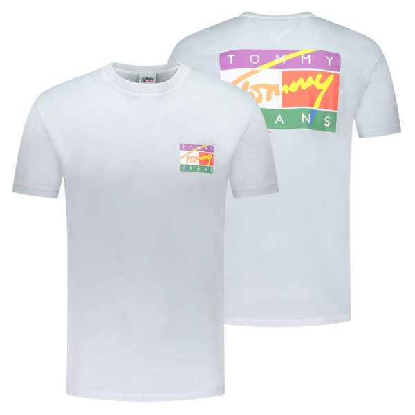 Tommy Jeans Classic Signature T-shirt Licht Blauw