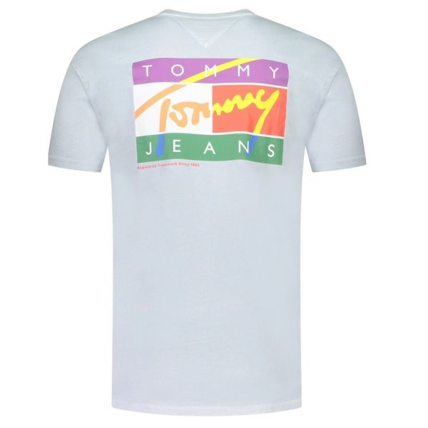 Tommy Jeans Classic Signature T-shirt Licht Blauw
