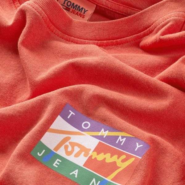 Tommy Jeans Classic Signature T-shirt Rood