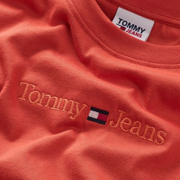 Tommy Jeans Classic Small Text T-shirt Rood