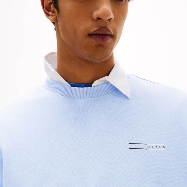 Tommy Jeans Entry Graphic Sweater Licht Blauw