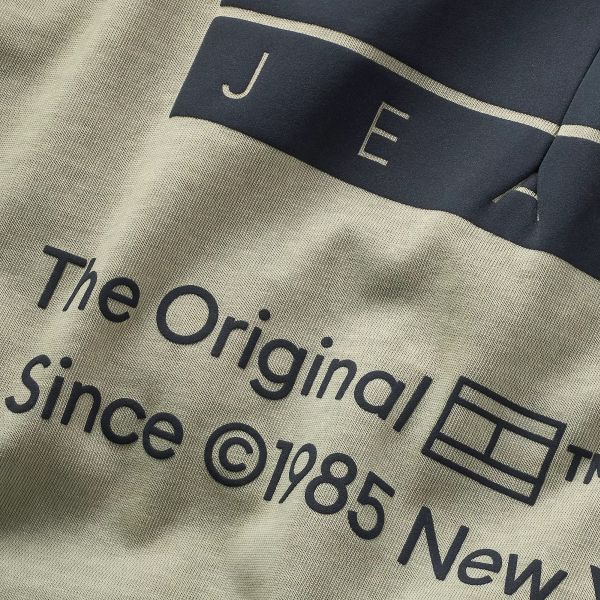 Tommy Jeans Essential CB Flag T-shirt Licht Groen