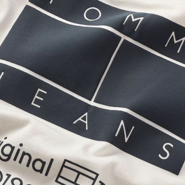 Tommy Jeans Essential CB Flag T-shirt Wit
