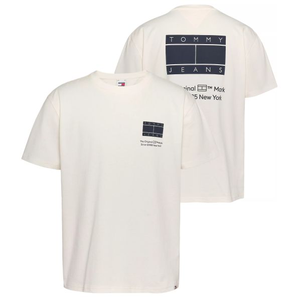 Tommy Jeans Essential CB Flag T-shirt Wit