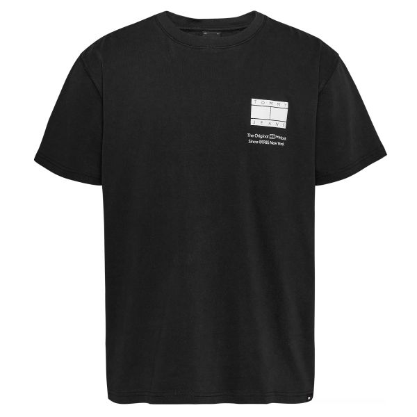 Tommy Jeans Essential CB Flag T-shirt Zwart