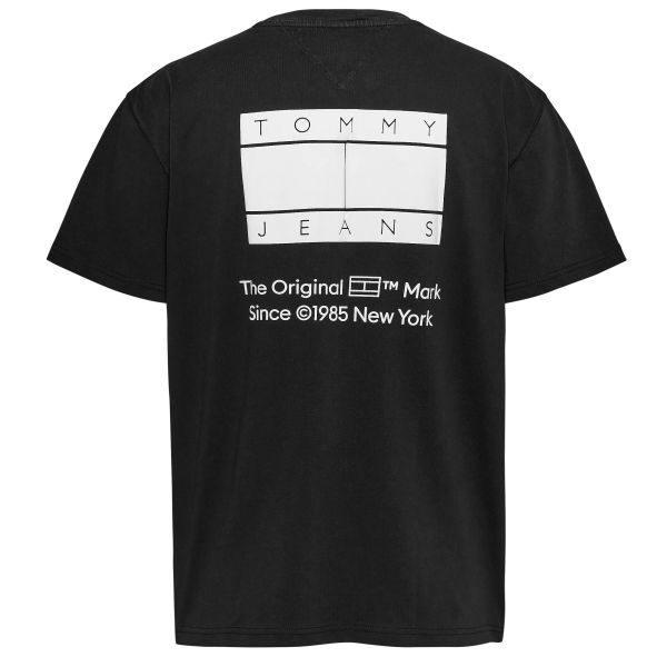 Tommy Jeans Essential CB Flag T-shirt Zwart