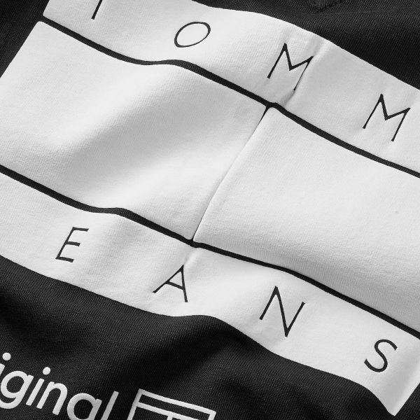 Tommy Jeans Essential CB Flag T-shirt Zwart