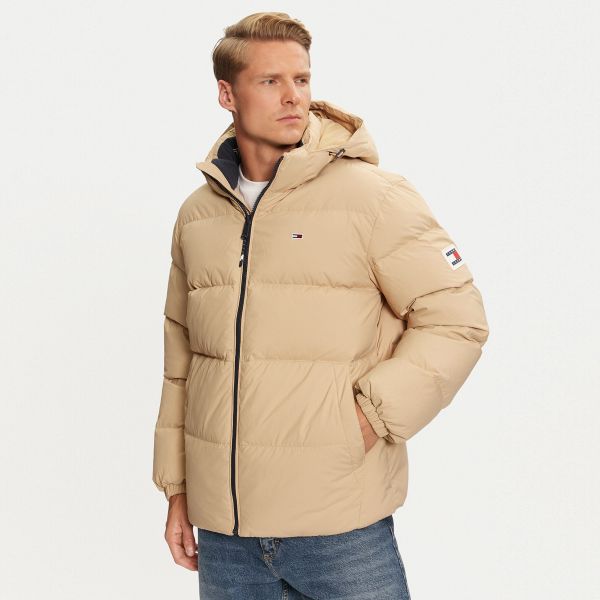 Tommy Jeans Essential Down Puffer Beige
