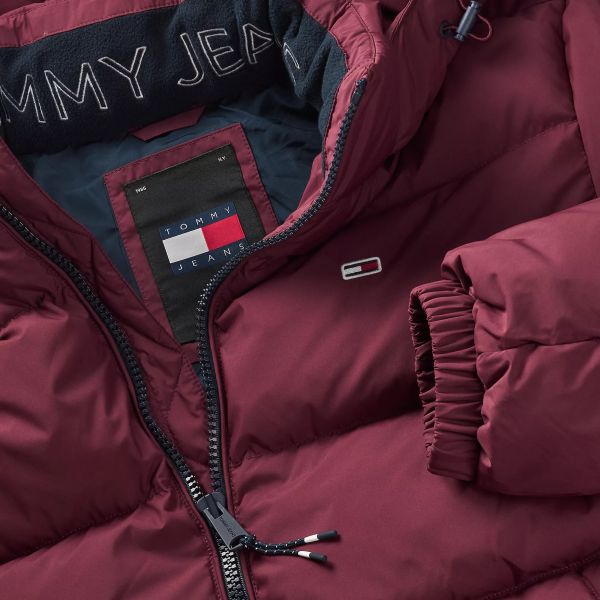 Tommy Jeans Essential Down Puffer Bordeaux