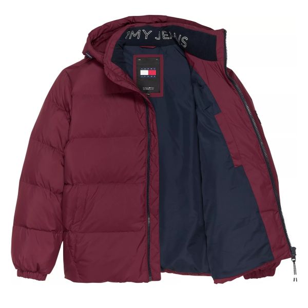 Tommy Jeans Essential Down Puffer Bordeaux