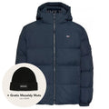 tommy jeans essential down puffer navy