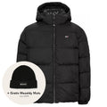 tommy jeans essential down puffer zwart