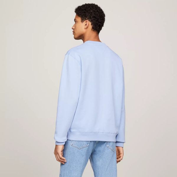 Tommy Jeans Essential Flag Sweater Licht Blauw