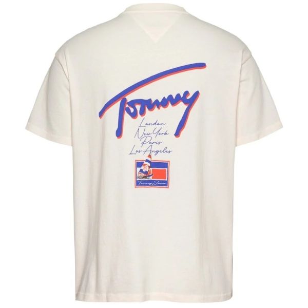 Tommy Jeans Faded Graphic T-shirt Off White