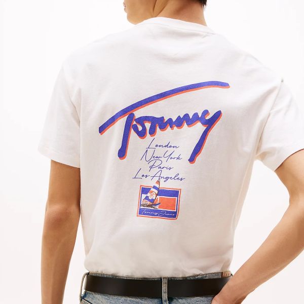Tommy Jeans Faded Graphic T-shirt Off White