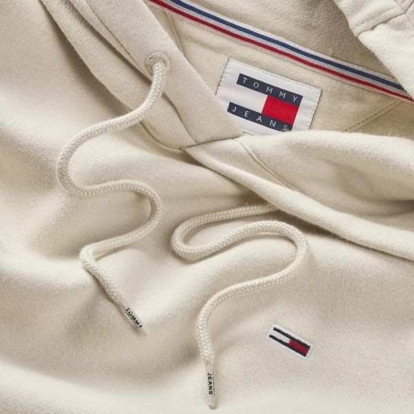 Tommy Jeans Flag Hoodie Off White