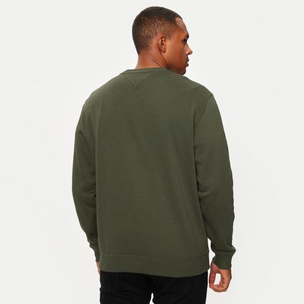 Tommy Jeans Flag Sweater Donker Groen