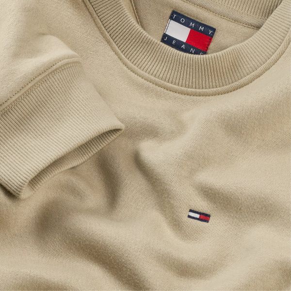 Tommy Jeans Flag Sweater Beige