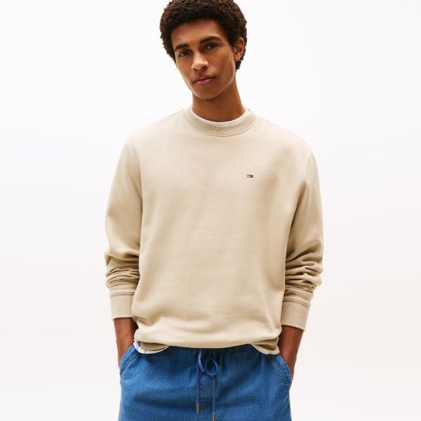 Tommy Jeans Flag Sweater Beige