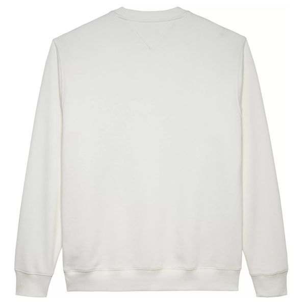 Tommy Jeans Flag Sweater Wit