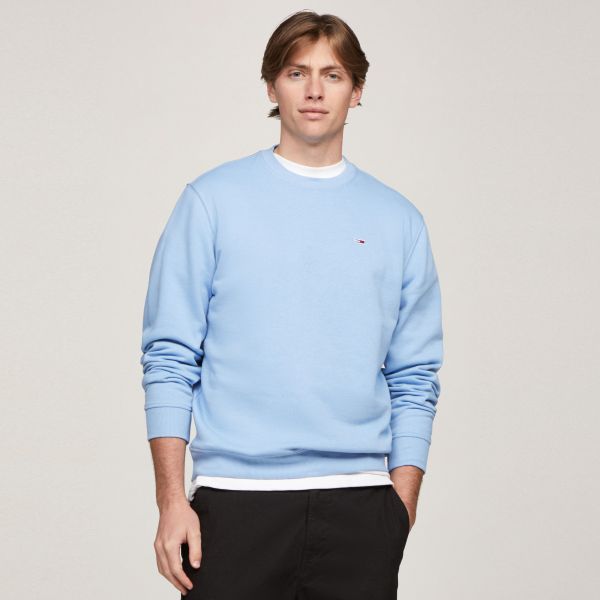 Tommy Jeans Flag Sweater Licht Blauw